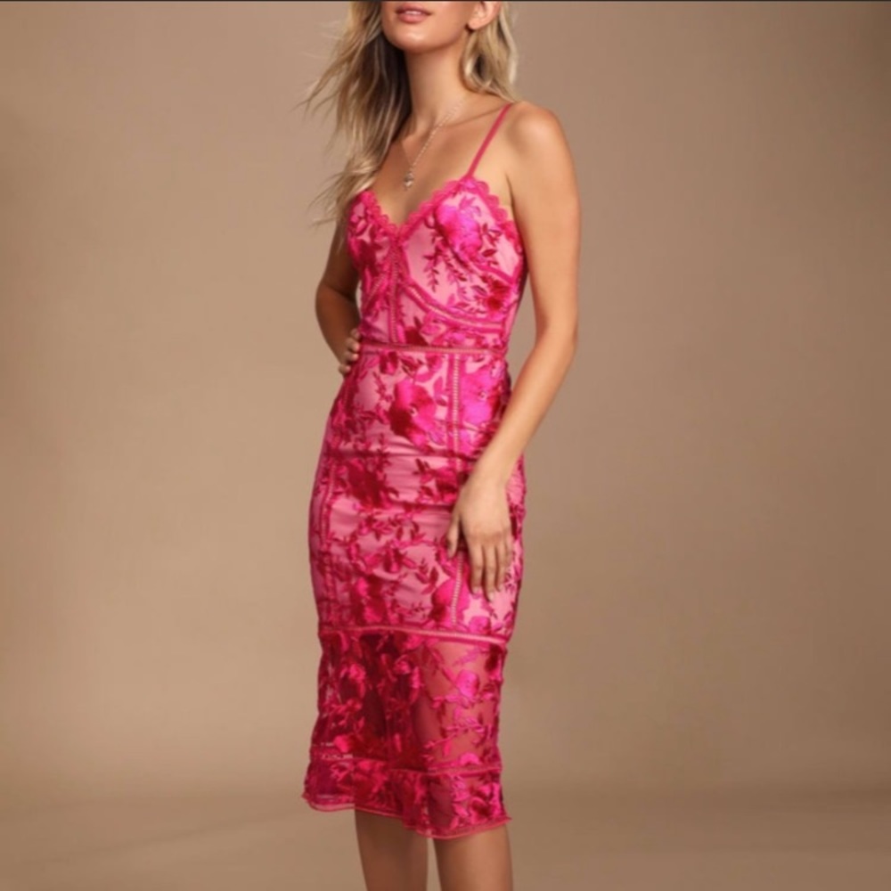 Lulus Pink Dress (S)